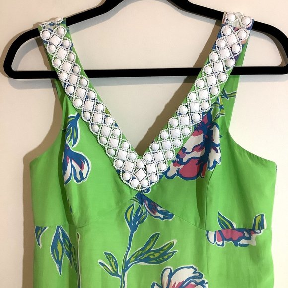 Lilly Pulitzer Green Dress Size 6 - Picture 6 of 7